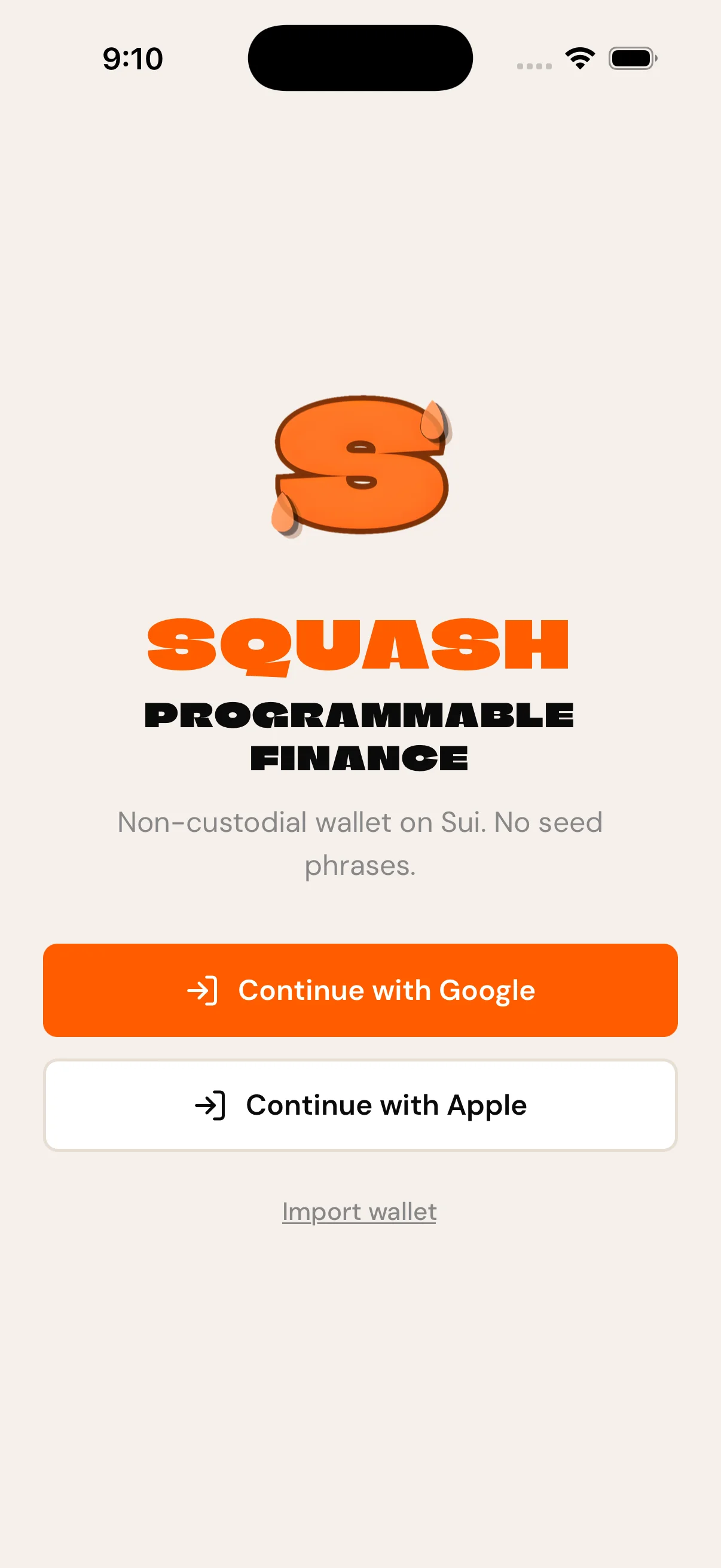 Account in seconds